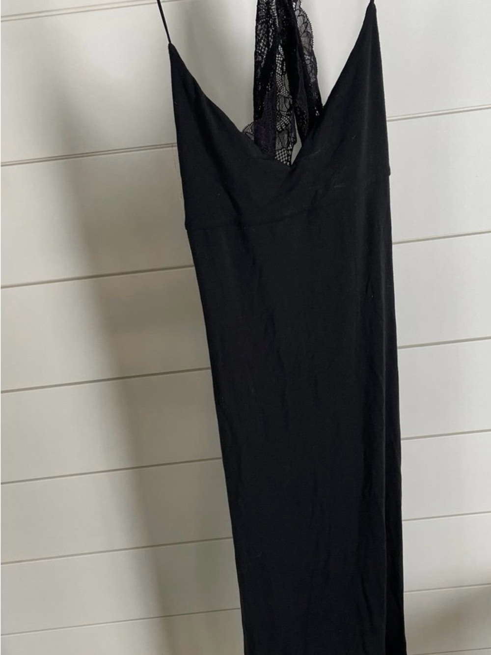Victoria's Secret Black Slip Dress with Logo Tag